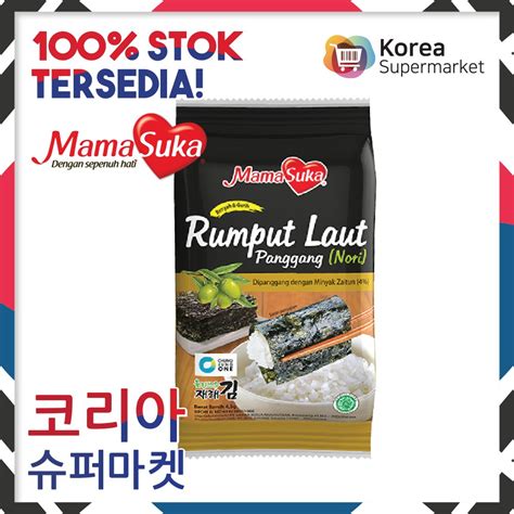 Jual Mamasuka Rumput Laut Panggang Gurih Nori Gim Original Isi 1