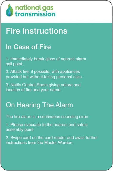 Fire instructions | Marker Plates