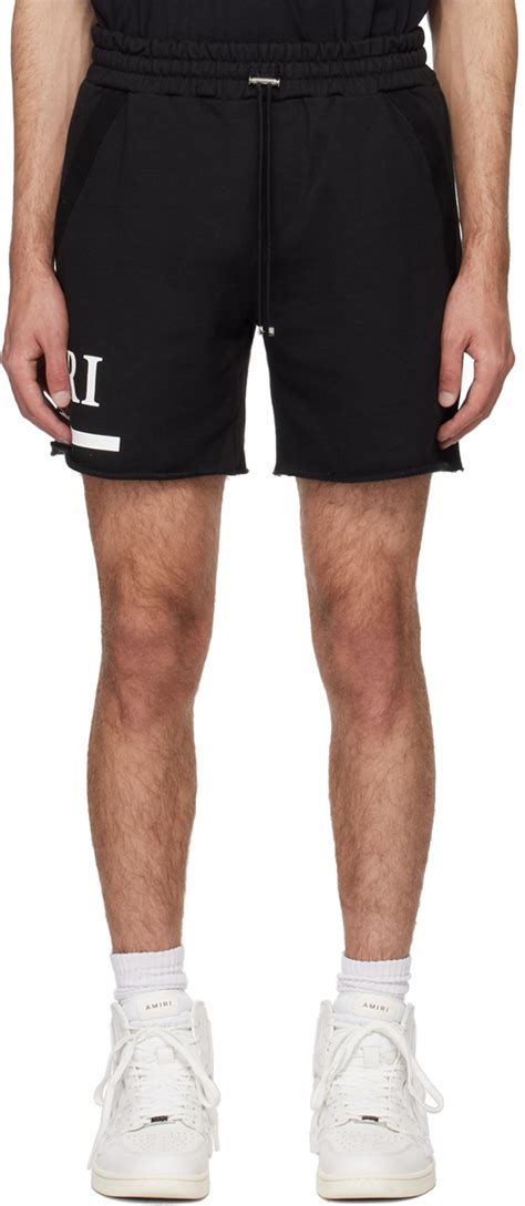 Short noir à logo AMIRI en solde