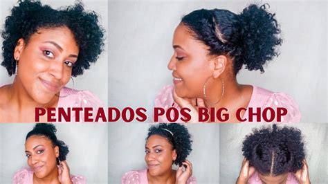 Penteados F Ceis Para Cabelo Cacheado Curto P S Big Chop Youtube