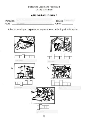 Summative Second 2 First Quarteraraling Panlipunan Interactive