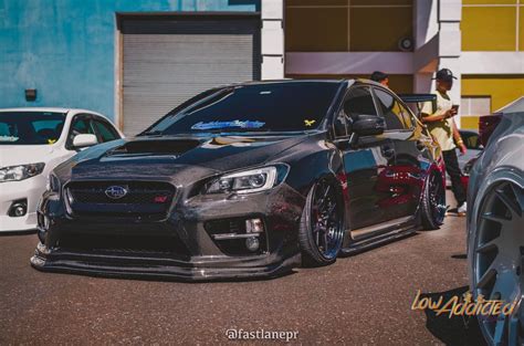 Stanced And Fully Carbon Fiber Wrx Sti From Last Sunday At The Lowaddicted Event In Pr Stance