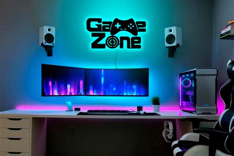 Game Zone Neon Sign Game Zone Wall Sign Game Zone Led Sign Etsy UK