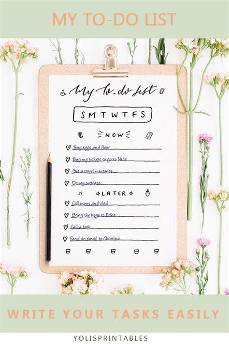 To Do List Printable To Do List Download Daily Task Tracker Etsy