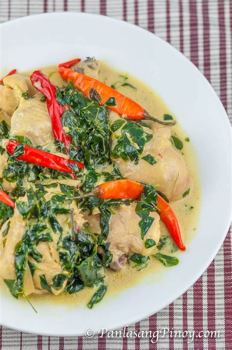 Spicy Chicken In Coconut Milk Ginataang Manok Panlasang Pinoy Coconut Milk Chicken