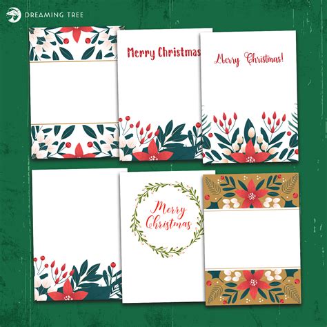 Christmas Card Inserts Premium 3D SVG file for Cricut, Silhouette CAMEO, Brother ScanNCut - SVG ...