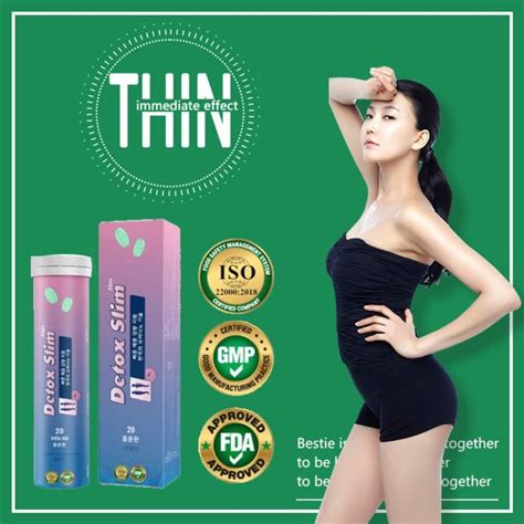 Detox Slim Slimming Effervescent Tablets Fat Burner DUBAI COSMETICS