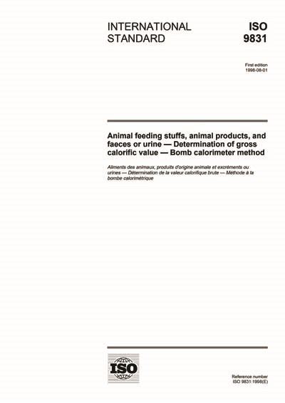 ISO 9831:1998 - Animal feeding stuffs, animal products, and faeces or ...