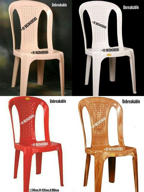 Supreme Mandapam Red Colour Plastic Chair Without Armrest At Rs In