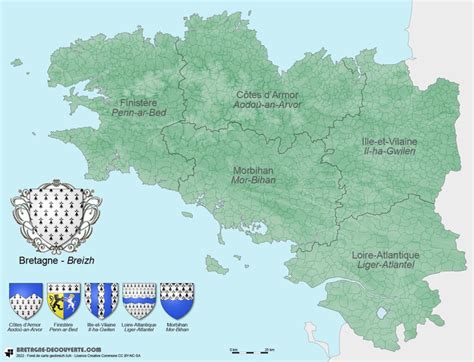 cartes de bretagne bretagne decouverte