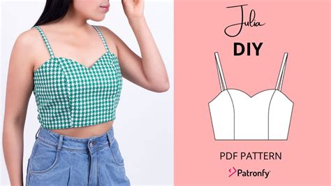 Crop Bustier Top Sewing Pattern