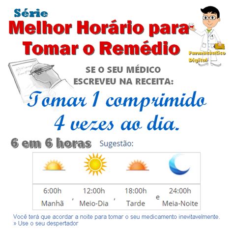 Como Dar Remédio De 6 Em 6 Horas - Série Melhor Horário para Tomar o Remédio Dicas de Saúde