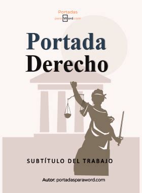 Portadas De Derecho Worddescargar Gratis