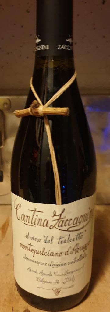 2007 Cantina Zaccagnini Montepulciano D Abruzzo Il Vino Dal Tralcetto