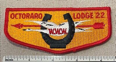 Vintage OA Lodge 22 OCTORARO Order Of The Arrow Flap PATCH Boy Scout