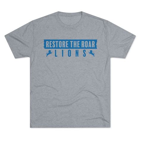 Restore The Roar Detroit Lions Tshirt Detroit Lions Tshirt Restore