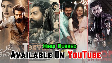 Top New Blockbuster South Hindi Dubbed Movies Available On Youtube