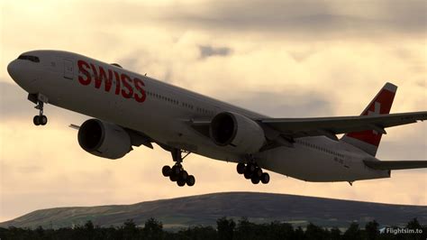 Pmdg Boeing B777 300er Swiss 4k Pour Microsoft Flight Simulator Msfs