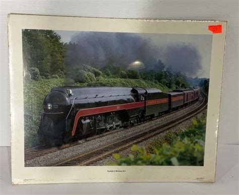 Norfolk And Western 611 Train Print In Plastic 20x16 Hash Auctions