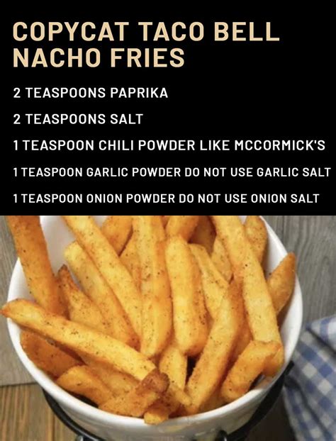 Copycat Taco Bell Nacho Fries 99easyrecipes