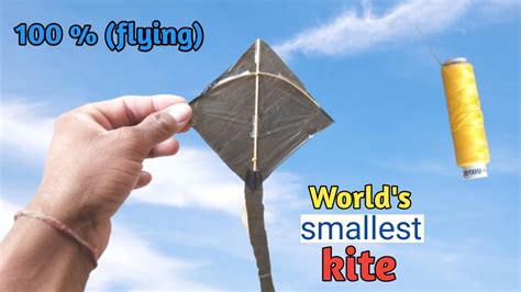 How To Make World Smallest Kite Kitemaking How To Make Kite