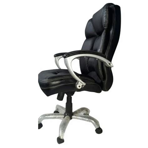 Mid Back Black Revolving Office Chairs At Rs 3800 In Ahmedabad ID