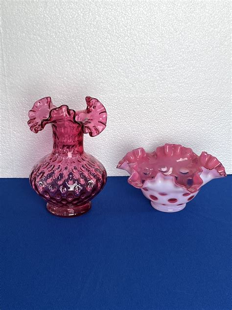 Lot 47 Two Wonderful Fenton Glass Pieces Van Metre Auction