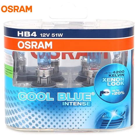 OSRAM 9006 HB4 12V 51W 4200K 9006CBI COOL BLUE INTENSE Bluish White ...