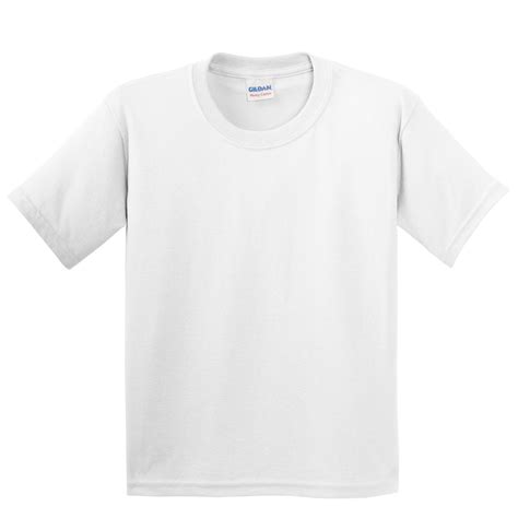 Gildan B Youth Heavy Cotton T Shirt White Fullsource