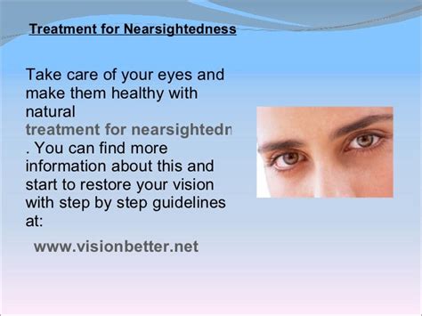 Treatment for Nearsightedness - Simple Tips to Fix Myopia