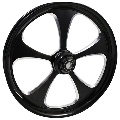 Harley Davidson Black Contrast Breakout Motorcycle Wheels 5 Blade