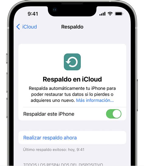 Cómo realizar un respaldo del iPhone o iPad con iCloud Soporte