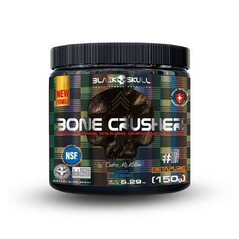 Bone Crusher Pré Treino Black Skull 150g Energia do Corpo