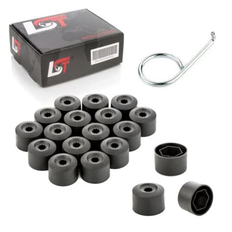 20x Vis D Enjoliveurs Caches Écrous des Roues Kit 17 MM Noir pour De VW