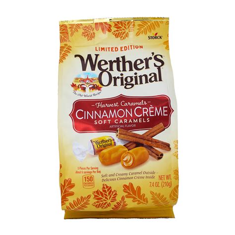 Werther S Original Cinnamon Creme Soft Caramels 7 4oz Candy Funhouse Ca