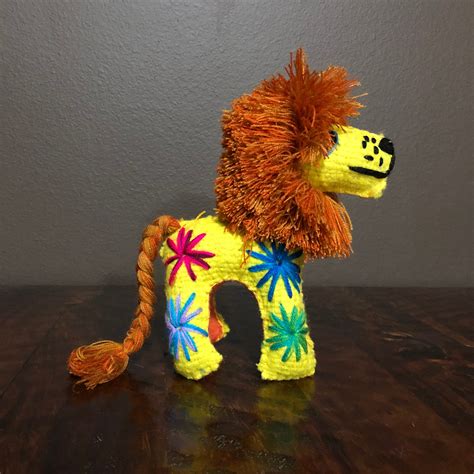 Hand Sewn Stuffed Animal Lion Plush Toy
