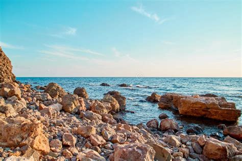 Scena Letnia Panorama Dziewicza Plaża Naga Relaksacja Wybrzeże