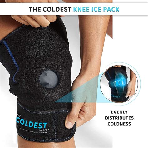 Coldest Knee Ice Pack Wrap Hot Cold Therapy For Meniscus Tear Injury Recovery Bursitis
