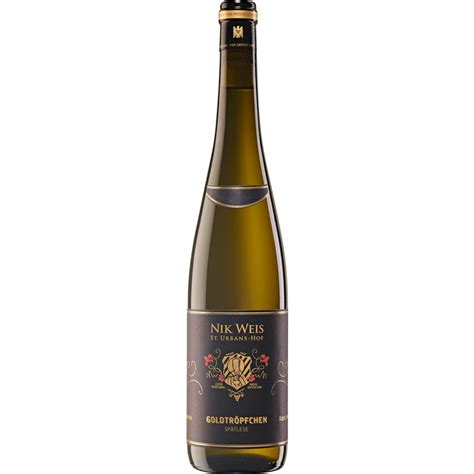 Nik Weis St Urbans Hof 2017 GOLDTRÖPFCHEN Riesling Spätlese VDP