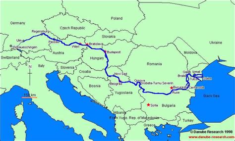 A Map Of Europe Showing The Route From London To Paris