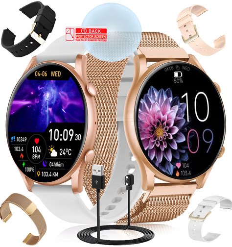 SMARTWATCH ZEGAREK DAMSKI POLSKIE MENU ROZMOWY CIŚNIENIE PULS SPORT