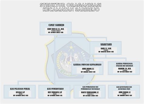 Struktur Organisasi Kecamatan Sarirejo Kabupaten Lamongan