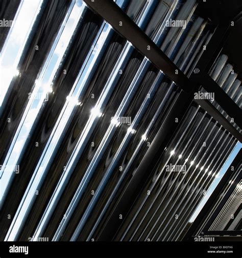 Solar Panel Hot Water System Stock Photo Alamy