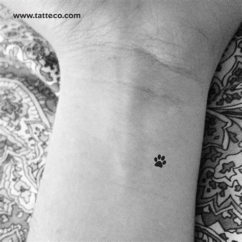 Small Paw Print Temporary Tattoo - Set of 3 – Tatteco