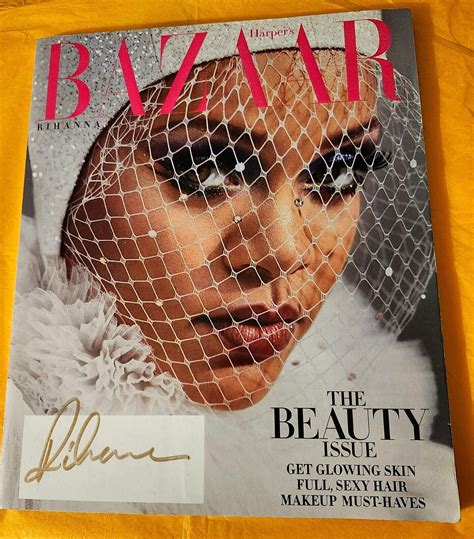 2019 Rihanna Signed Harpers Bazaar Magazine May 2019 Rihanna