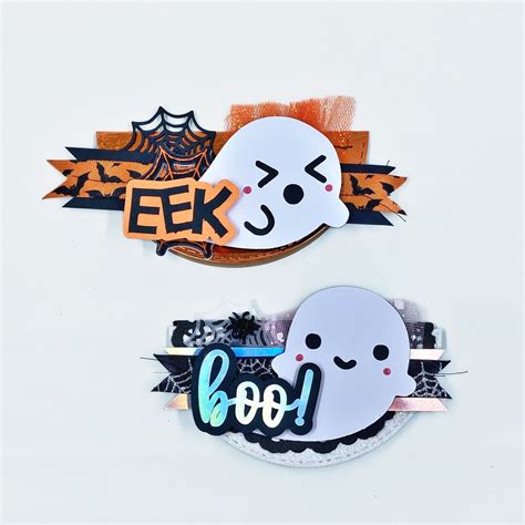 Kawaii Halloween Bag Toppers Set Of 2 Embellished Treat Etsy