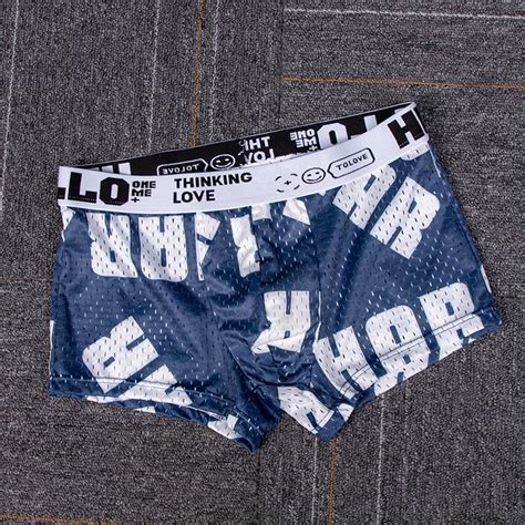 Men S Convex Pouch Underwear Fashion Comfortable Lingerie Sexy Breathable Youth Mesh Summer