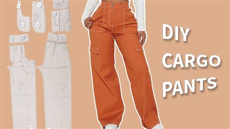 How To Sew CARGO PANTS With Pockets Detailed Pattern Sewing