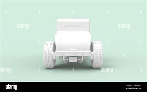 3d Rendering Of A Hot Rod Isolated In A Colored Studio Background Stock Photo Alamy