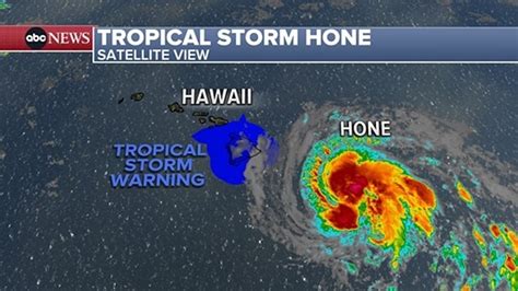 Hawaii On Alert For Tropical Storm Hone Extreme Heat Travels Across